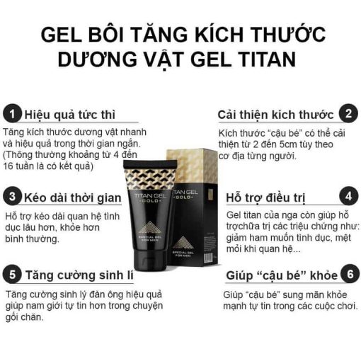 Gel bôi trơn Titan Gold chính hãng Nga - Hình ảnh 5